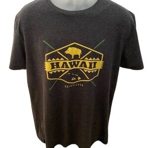QUIKSILVER Hawaiian Pig Surf Tee Shirt Men L Large Modern Fit